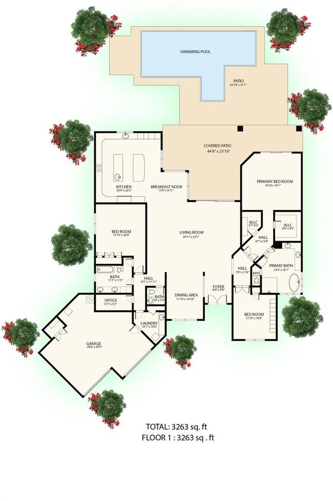 1257 Breakers West Blvd, House other with 3 bedrooms, 3 bathrooms and null parking in West Palm Beach FL | Image 40