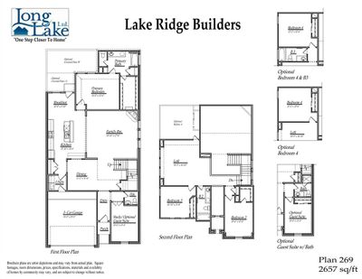 Plan 269 features 5 bedrooms, 4 full baths, and over 2, 800 square feet of living space | Image 2