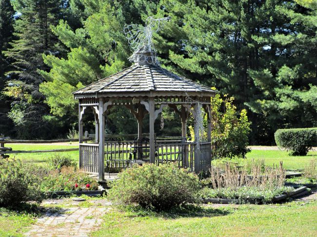 Gazebo Surrounded By Beautiful Landscaping | Image 11