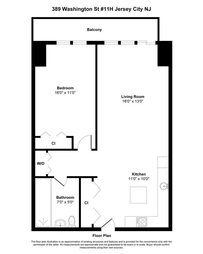 APT-11H - 389 Washington St, Condo with 1 bedrooms, 1 bathrooms and null parking in Jersey City NJ | Image 24