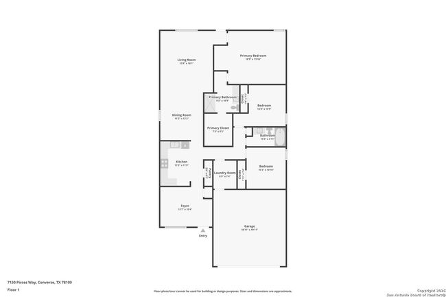 7150 Pisces Way, House other with 3 bedrooms, 2 bathrooms and null parking in Converse TX | Image 33