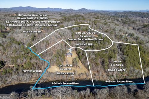 36-LOT 25, 26, 36 Toccoa River Forest Ln, Mineral Bluff, GA, 30559-7885 | Card Image