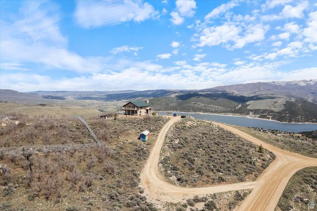 Aerial view featuring a water and mountain view | Image 28