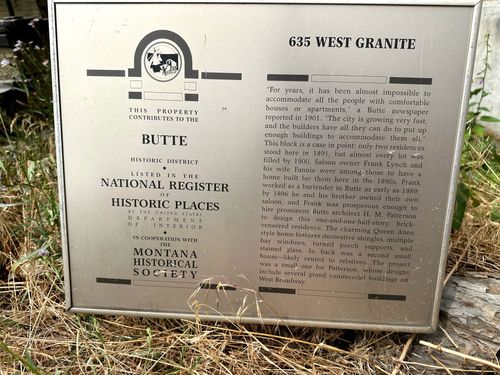635 W Granite St, Butte, MT, 59701-9116 | Card Image