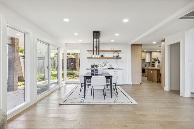 Dining room featuring recessed lighting, visible vents, and light wood finished floors | Image 8