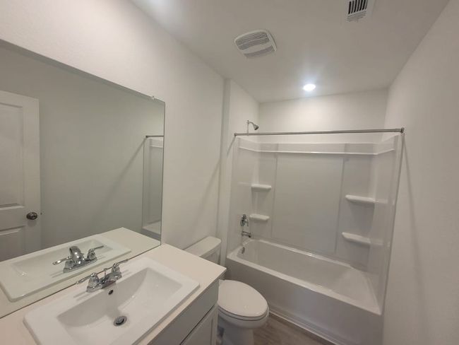 Bathroom with shower / washtub combination, vanity, . | Image 15