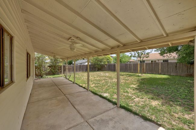 View of patio / terrace featuring ceiling fan and a fenced backyard | Image 26