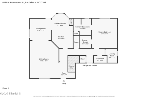 4421 N Browntown Rd, Battleboro, NC, 27809-9018 | Card Image