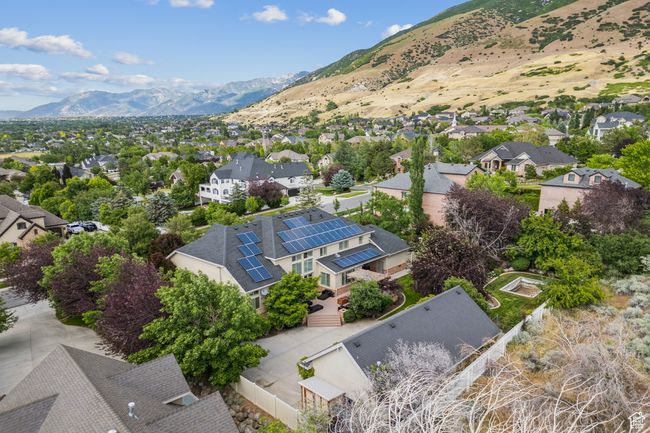 Aerial perspective of suburban area with a mountain backdrop | Image 85