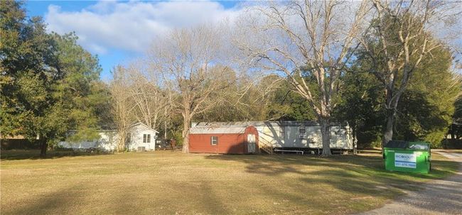 View from back of 3 acres, house on left, shed and duplex MH | Image 8