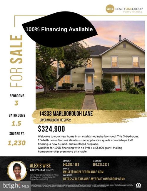 14333 Marlborough Ln, UPPER MARLBORO, MD, 20772-2891 | Card Image