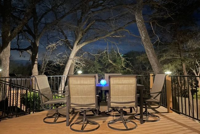 Deck at twilight with outdoor dining space | Image 38