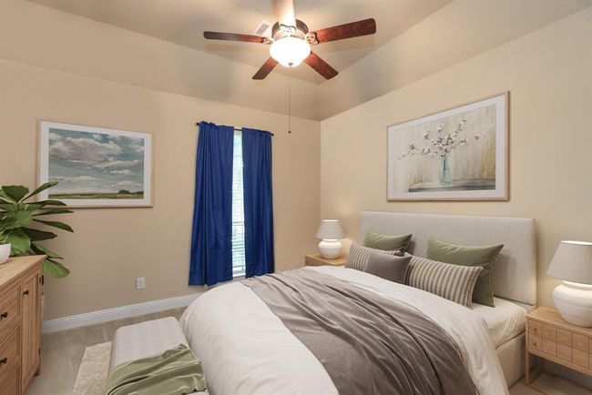 First floor bedroom with window and full closet | Image 13