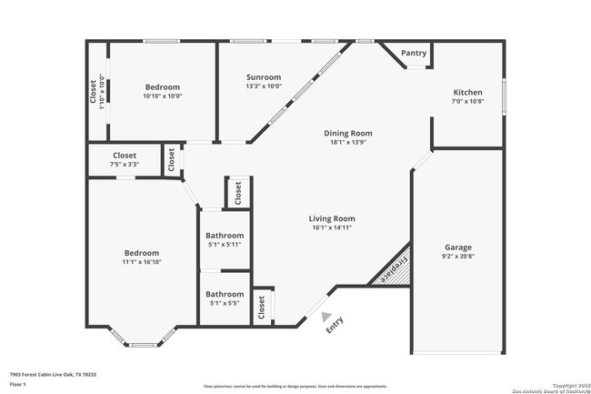 7903 Forest Cabin, House other with 2 bedrooms, 1 bathrooms and null parking in Live Oak TX | Image 26