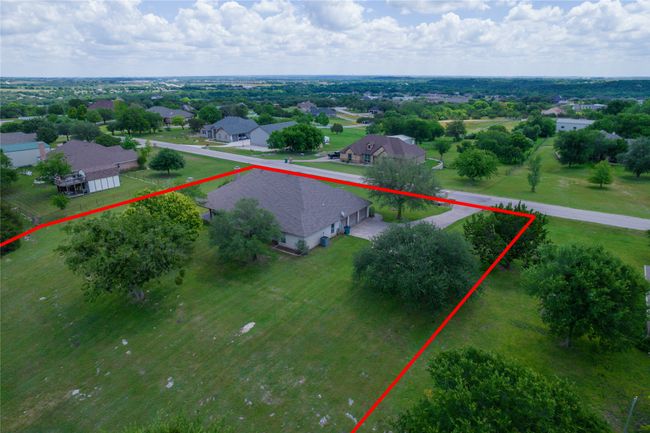 Aerial perspective of suburban area with property parcel outlined | Image 39
