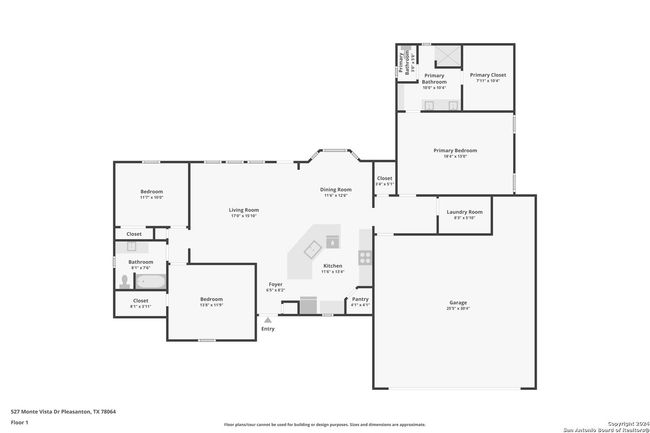 527 Monte Vista Dr, House other with 3 bedrooms, 2 bathrooms and null parking in Pleasanton TX | Image 5