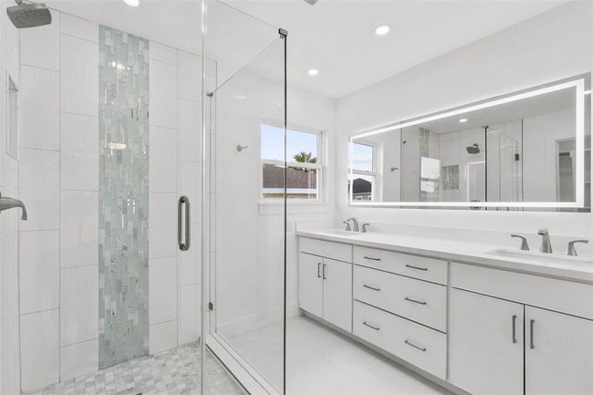 Primary Bathroom w/ seamless shower all BRAND NEW, Plumbing, Cabinets, Mirror, etc.. | Image 23