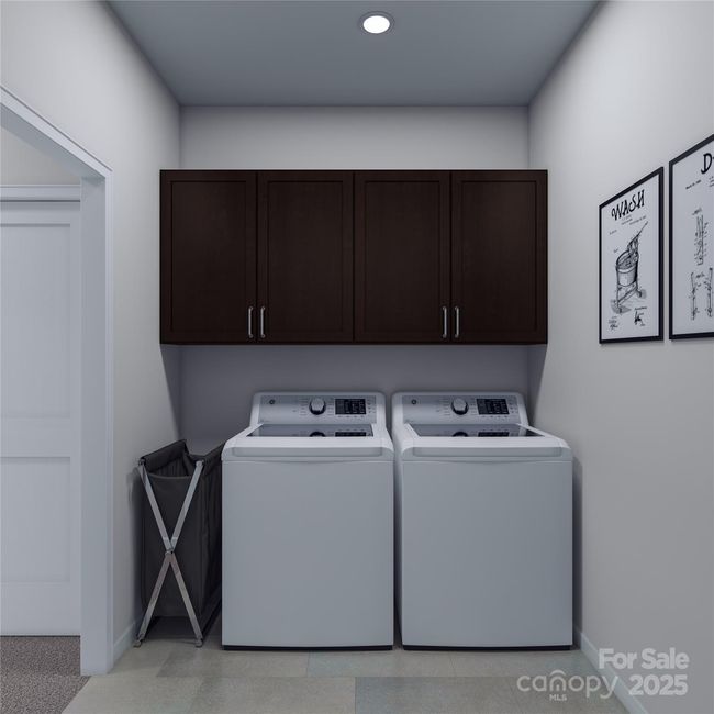 PLAN 1 Laundry Room | This is a computer-generated rendering of the home design. Please note that this is a visual representation only and the final construction may differ in appearance, features, and finishes | Image 23