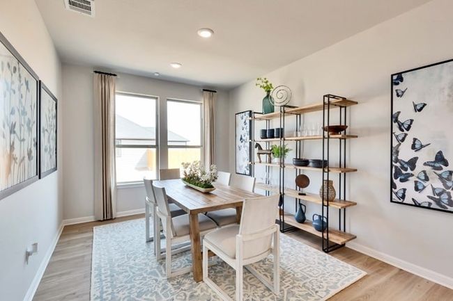 Dining space with light wood-type flooring and recessed lighting | Image 7