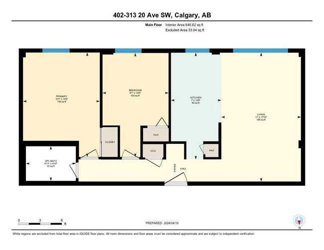 402 - 313 20 Avenue Sw, Home with 2 bedrooms, 1 bathrooms and 1 parking in Calgary AB | Image 17