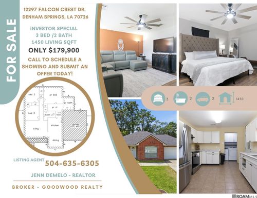 12297 Falcon Crest St, Denham Springs, LA, 70726-6826 | Card Image