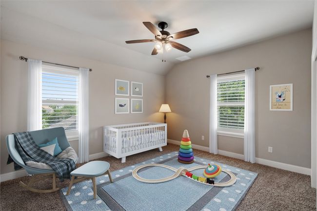 Spacious corner bedroom with 2 walls with windows. | Image 24