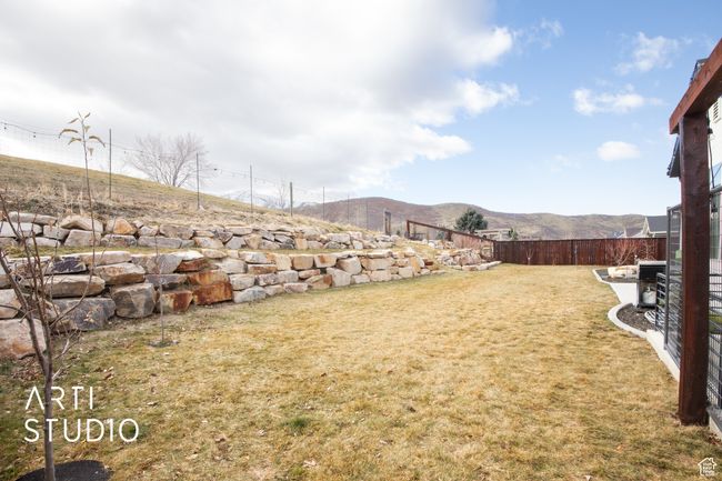 View of yard with a mountain view | Image 48