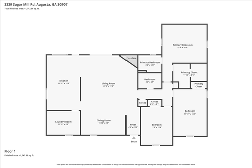 3339 Sugar Mill Road, Augusta, GA, 30907 | Card Image