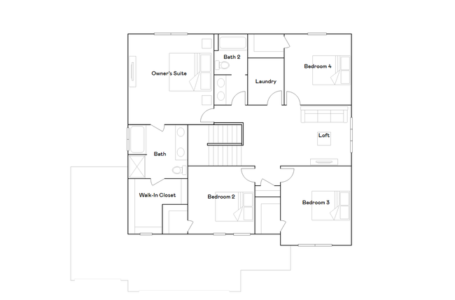 Upper level floor plan. | Image 17