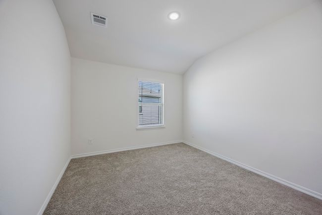 Carpeted empty room with vaulted ceiling and recessed lighting | Image 20