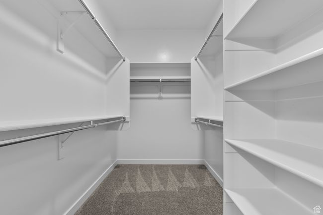 Walk in closet with carpet floors | Image 9