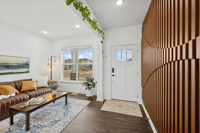 Sellers added this gorgeous accent wall in the entryway. | Image 4