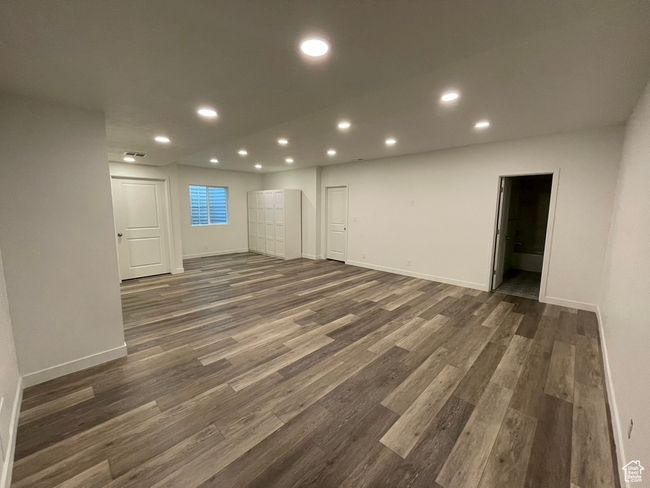 Basement featuring dark hardwood / wood-style flooring | Image 20