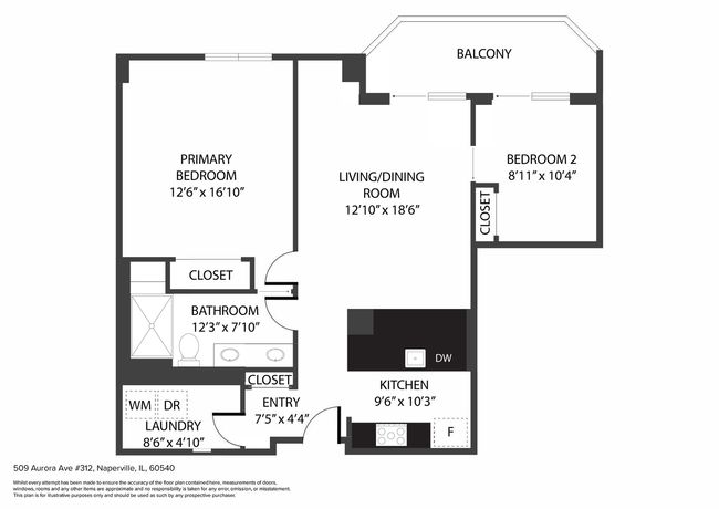 UNIT-312 - 509 Aurora Ave, Condo with 2 bedrooms, 1 bathrooms and 2 parking in Naperville IL | Image 18