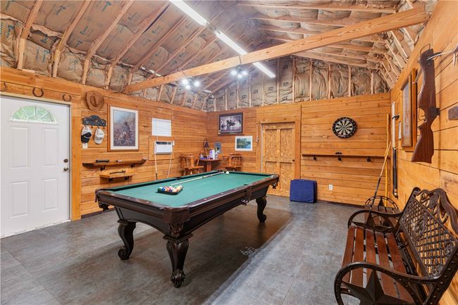 28x16 party barn, heated & cooled with laminate flooring and wood accent walls | Image 18