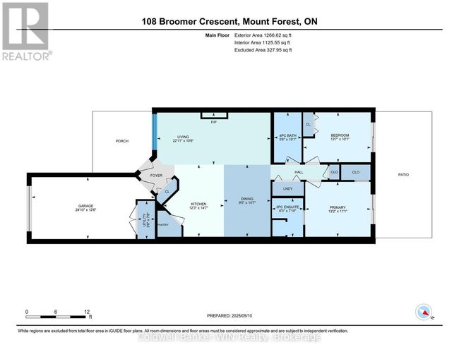 103 Broomers Crescent, Townhouse with 2 bedrooms, 2 bathrooms and 3 parking in Wellington North (Mount Forest) ON | Image 34
