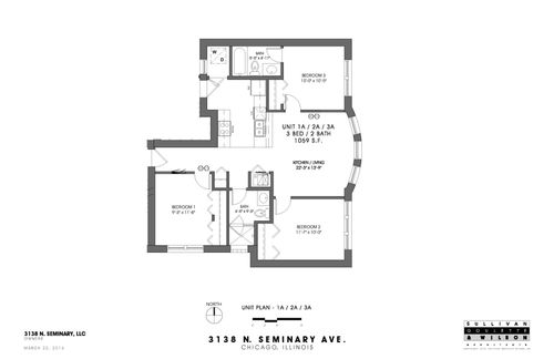 2a-3138 N Seminary Ave, Chicago, IL, 60657-3338 | Card Image