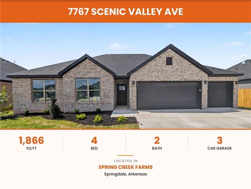 7767 Scenic Valley Ave, Springdale, AR, 72762-4627 | Card Image