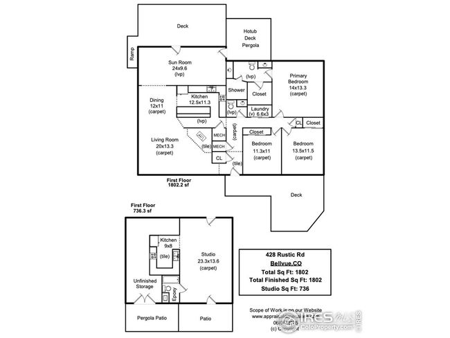 428 Rustic Rd, House other with 4 bedrooms, 3 bathrooms and null parking in Bellvue CO | Image 40