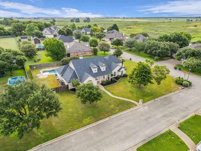 Aerial view of residential area featuring a pool | Image 9