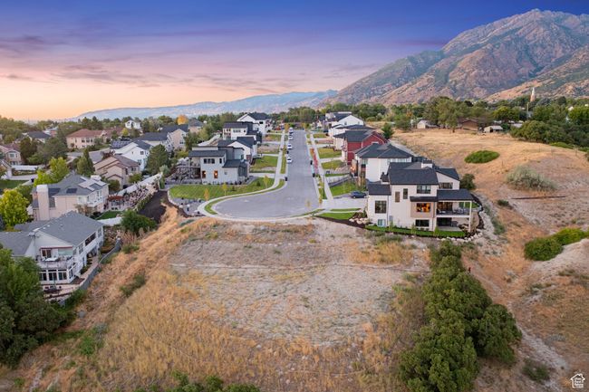 Aerial view at dusk of a mountain view and a residential view | Image 19