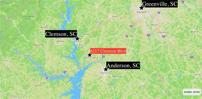 This property is 13 Miles to Anderson SC and 34 miles to Greenville SC | Image 5
