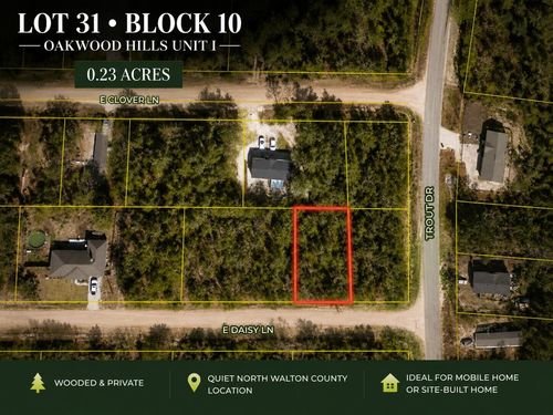 Lot 31 E Daisy Ln, DeFuniak Springs, FL, 32433-7577 | Card Image