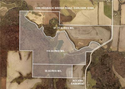 87.75 Acres M/L 1399 Hogback Bridge Road, Home with 0 bedrooms, 0 bathrooms and null parking in Earlham IA | Image 3