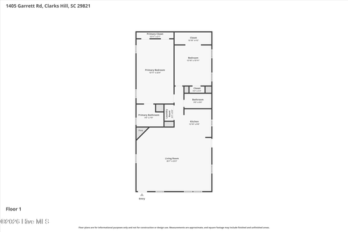 1405 Garrett Road, Clarks Hill, SC,  | Card Image