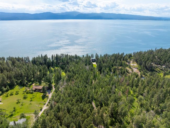Bird's eye view of a water and mountain view and a forest | Image 17