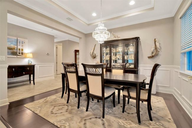 Formal Dining Area with Tray Ceiling, Crown Molding | Image 5