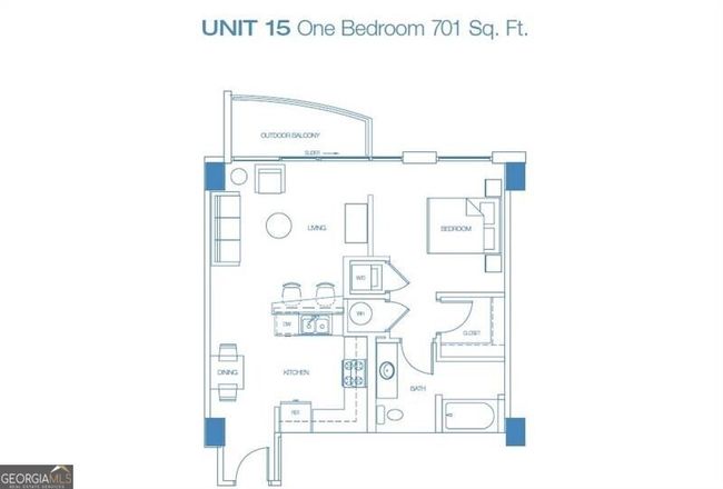 UNIT-2415 - 860 Peachtree St Ne, Condo with 1 bedrooms, 1 bathrooms and null parking in Atlanta GA | Image 30