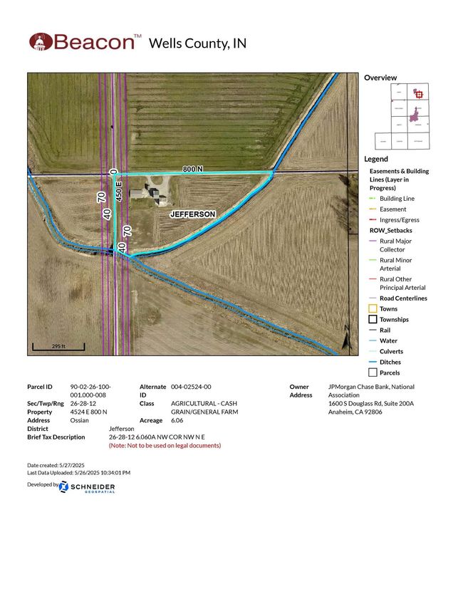 4524 E 800 N, House other with 1 bedrooms, 1 bathrooms and null parking in Ossian IN | Image 33