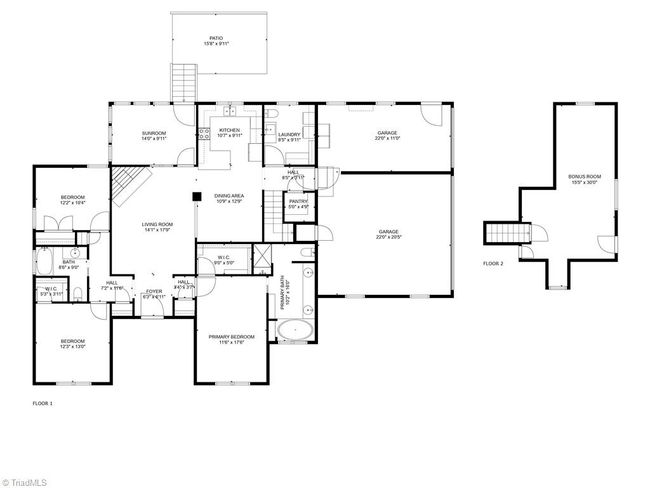2181 Walnut Crossing Run, House other with 3 bedrooms, 3 bathrooms and null parking in Yadkinville NC | Image 34